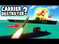 Can a Submarine Launched NUKE Destroy the Aircraft Carrier!? (Ravenfield Best User Creations - Mods)