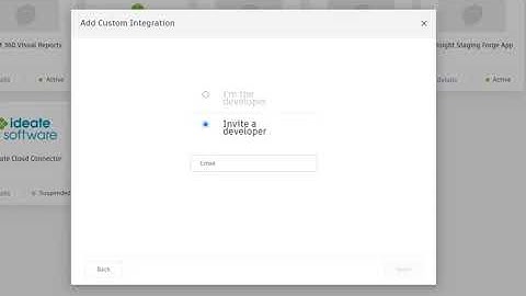 BIM 360 Custom Integration Setup