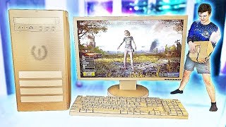 GIANT COMPUTER FROM CARDBOARD ! PUBG INCLUDED