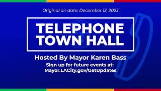 December 12 - Telephone Town Hall