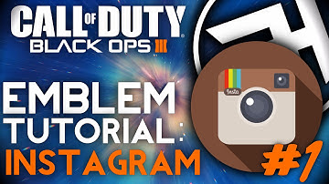 Black Ops 3 - INSTAGRAM LOGO/ICON EASY Emblem Tutorial (#1) - BO3 Paintshop Emblem Creator (How To)