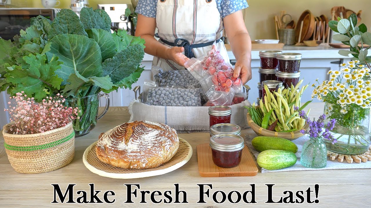 A week of preserving fresh Ingredients,  Countryside beauty 🍓