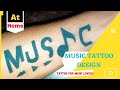 Music tattoo designs for men  tattoo for music lovers  music symbol tattoo  temporary tattoo