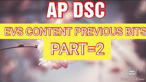 AP DSC AND TET EVS CONTENT PREVIOUS BITS PART-2