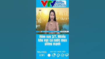 Hôm nay 3/7, Nhiều khu vực cả nước mưa giông mạnh | VTVWDB
