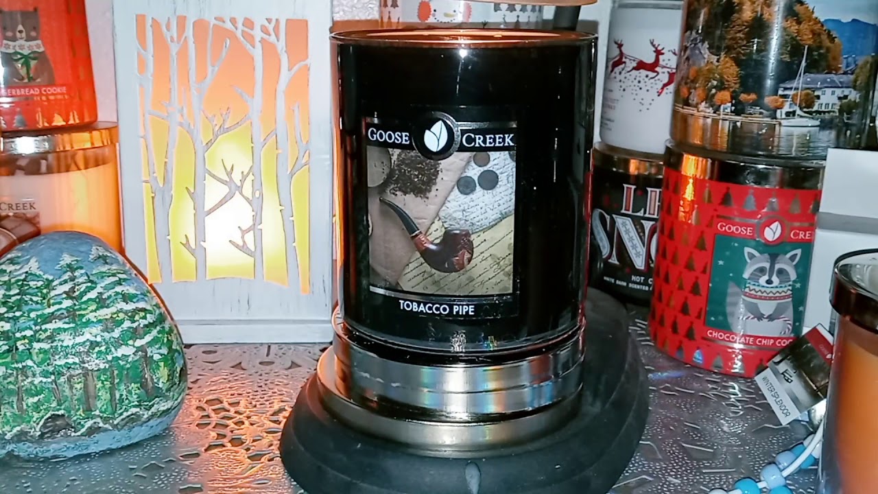 Tobacco Pipe 🍂 Goose Creek Candle review Jan 2021 (pardon the sneeze)