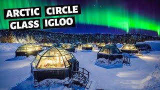 We Stayed in a Glass Igloo / Rovaniemi Finland Vlog / Northern Lights  / Europe Winter Travel Vlog