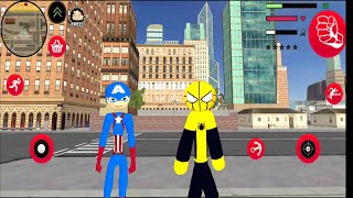 Spider StickMan Rope Hero Mafia Spider StickMan - Android Gameplay screenshot 4