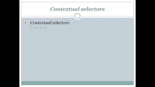 WD session 27 selector forms continued