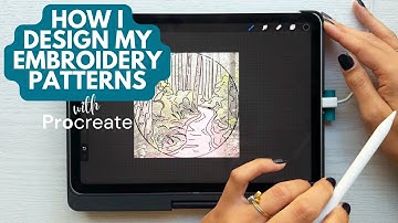How To Design Hand Embroidery Patterns With Procreate