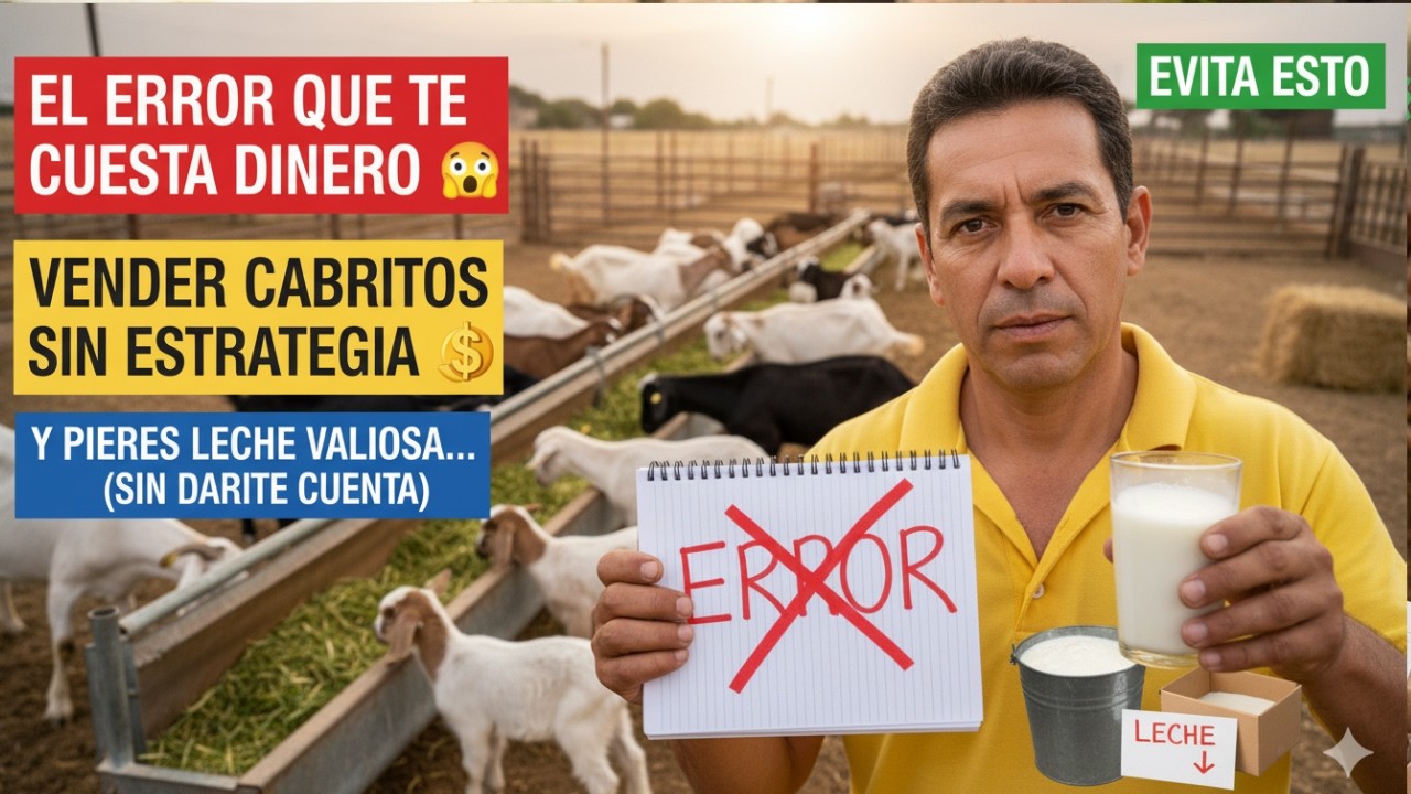 El error que te cuesta dinero  vender cabritos sin estrategia y perder leche valiosa