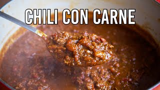 El mejor chili con carne tex-mex (100% auténtico)