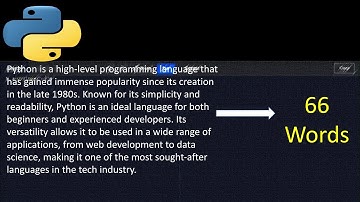 Word count Program in Python.
