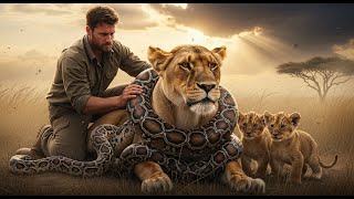 Brave Human Saves Lioness From Giant Python 🐍🦁 | Emotional Wildlife Rescue Profile