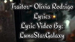 Traitor- Olivia Rodrigo- Lyrics #oliviarodrigo #traitoroliviarodrigolyrics #lyricvideo #lyrics