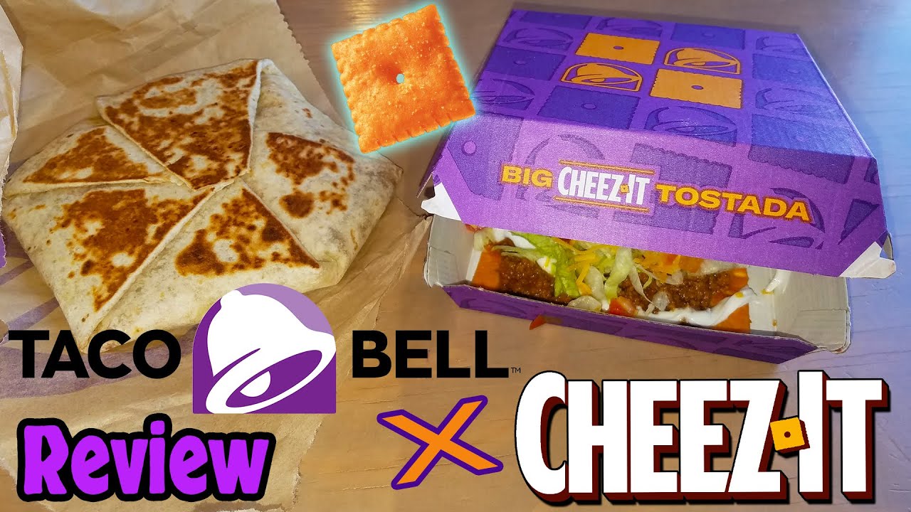Taco Bell's NEW Big CHEEZIT Crunchwrap Supreme & Big CHEEZIT Tostada