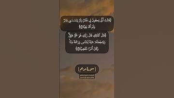 سورة مريم الآية ٢٠ الى ٢٣ بصوت الشيخ محمد صديق المنشاوي والشيخ محمود خليل الحصري