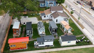 See inside tiny house hotel