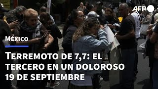 Sismo de 7,7 sacude a México en aniversario de dos devastadores terremotos | AFP