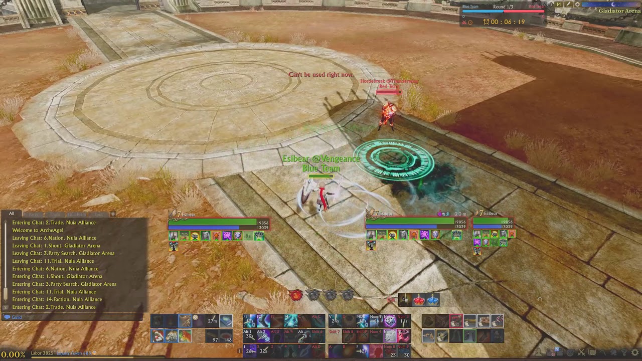 Archeage 1v1 Sparring - Daggerspell vs Hordebreaker