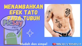 TUTORIAL MEMBUAT EFEK TATO PADA KULIT BADAN - MIAKELA MANDA 17 - TIPS PISCAY PRO screenshot 1