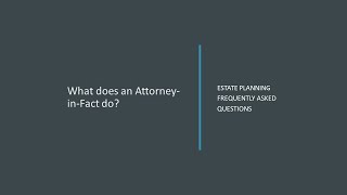What does an Lawyer-in-Fact do?