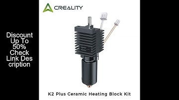Creality K2 Plus Ceramic Heating Block Kit 350°C High Temperature Resistance 0.4mm Quick-swap Nozzle