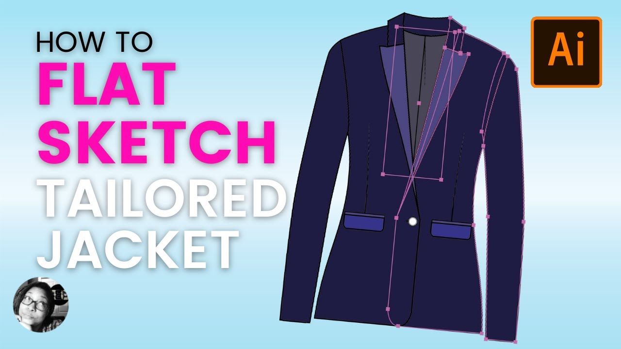 How to Draw a Fashion Design Sketch a Tailored Jacket - YouTube