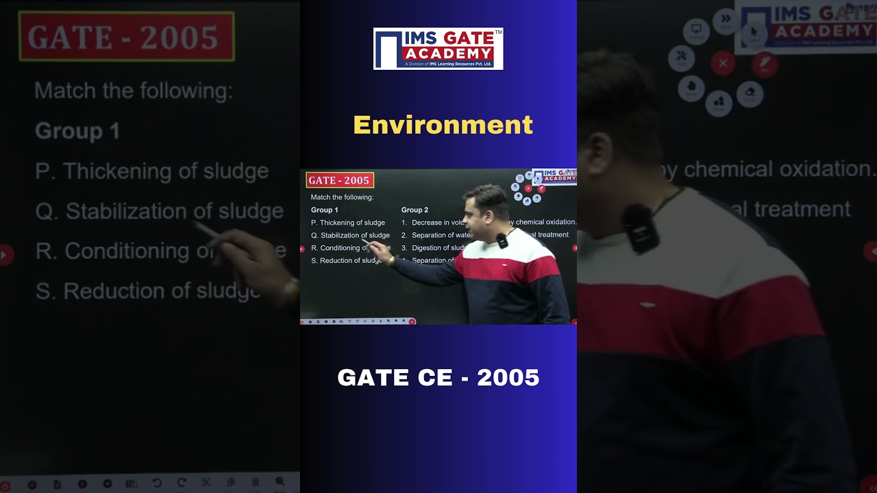 Environment PYQs GATE CE 2005 | GATE Civil PYQs (2014) Prateek Mishra 