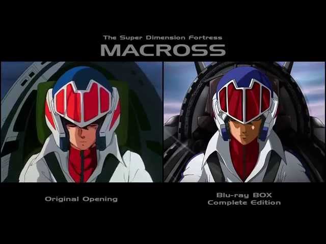 Macross Opening Video • Original & Blu-ray Edition Comparison