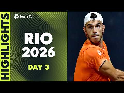 Cerundolo Brothers, Tabilo in Action; Fonseca/Melo in Doubles | Rio 2026 Day 3 Highlights