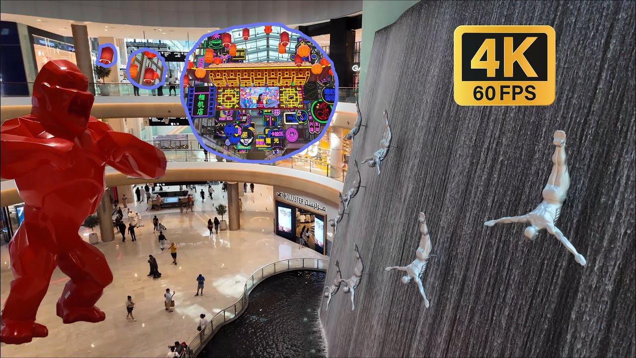 Walking in Dubai, Dubai Mall | 4K Lofi Vibes