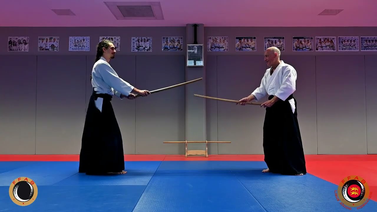 Айкидо: Жан-Франсуа Фабр, 6 дан, и Седрик Шорт, 5 дан, EDC Нормандия, 18-19 октября 2025 г. (6/9)