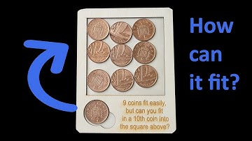 The 10 Pennies Puzzle | How to Fit 10 Coins Where Only 9 Seem to Fit! 🪙🧩