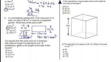 CSEC measurement multiple choice past paper questions part 1