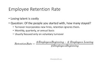 2 Minute Tutorial: How to Calculate Employee Retention