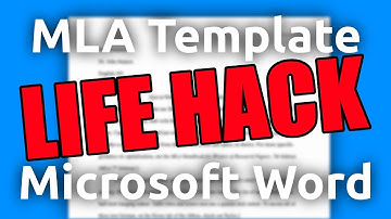 How to Set Up an MLA Format Paper With Works Cited Page in Microsoft Word (Template Life Hack)