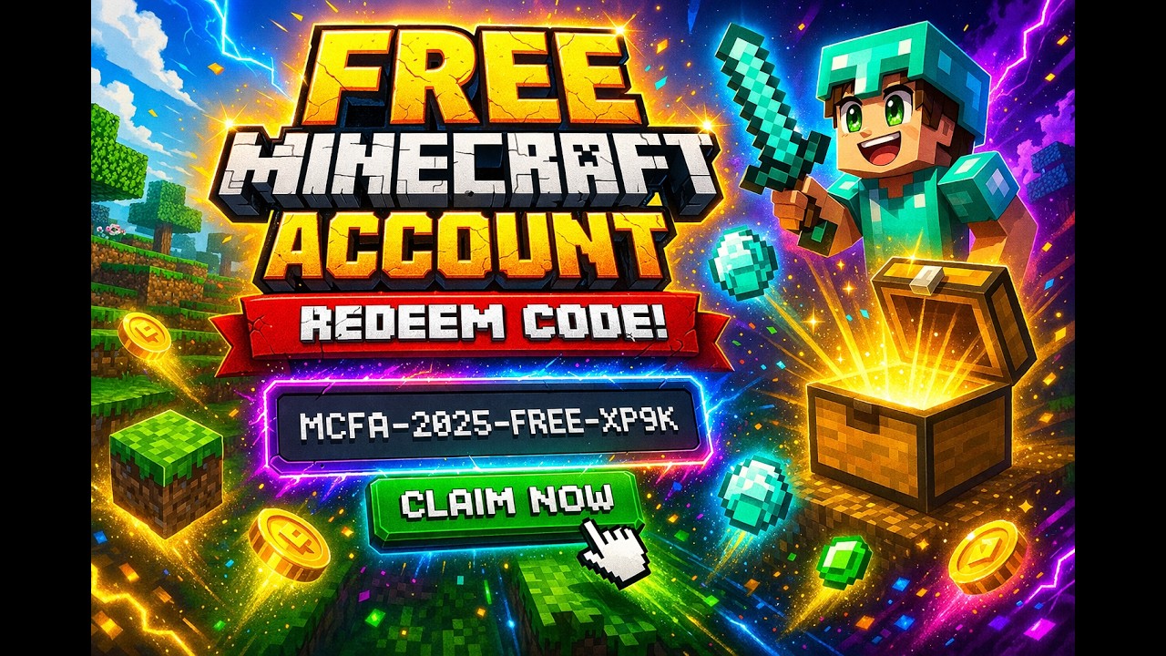 💥 I Found a Server Giving FREE Minecraft Accounts Redeem Codes with ...