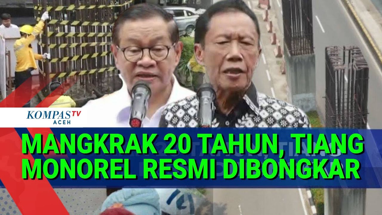 Tiang Monorel Mangkrak Mulai Dibongkar, Biaya Rp254 Juta untuk 109 Tiang