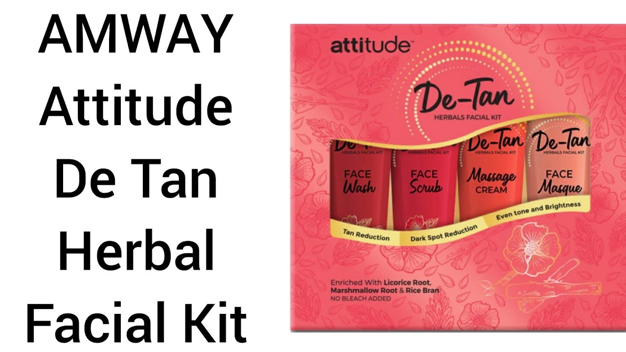 AMWAY Attitude™ De Tan Herbal Facial Kit AMWAY Attitude De Tan Kit
