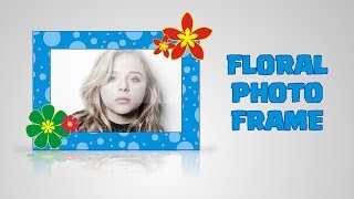 Drawing Digital Floral Photo Frame Idea with Corel Draw screenshot 4