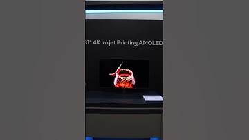 TCL CSOT OLED AMOLED inkjet printing glossy monitor TV 31" 4K 120hz + 65" 8K
