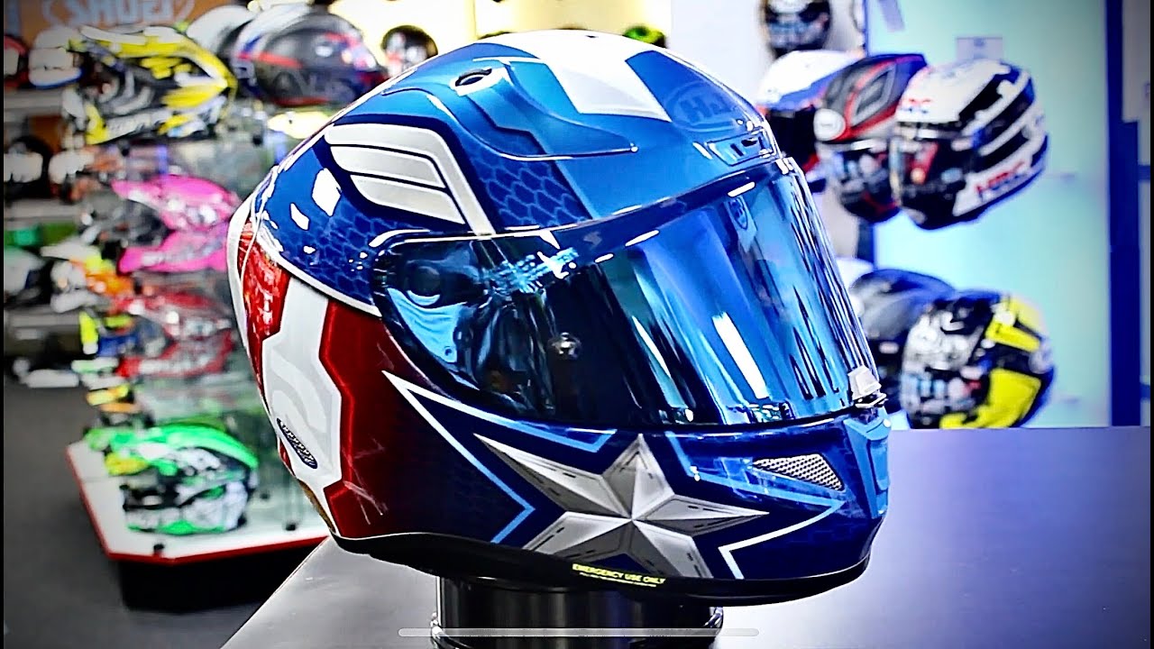 HELMET WORTH RS 50000 😱 | HJC RAPHA 11 CAPTAIN AMERICA MARVEL EDITION ...