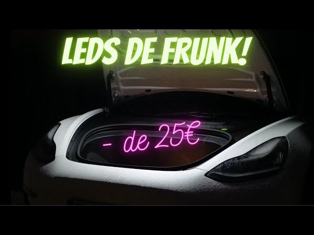 LED Voiture Coffre Avant FRUNK - Bande LED Bleu - éclairage pour Tesla  Modèle 3 Y - Équipement auto