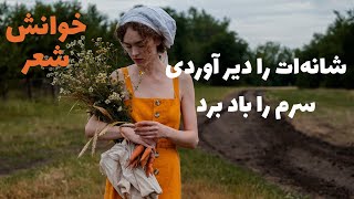 شانه ات را دیر آوردی سرم را باد برد/خشت خشت و آجر آجر، پیکرم را باد برد