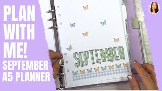PLAN WITH ME! / September A5 Planning / Cover Page, Calendar and Habit, Mood & Sleep Trackers screenshot 5
