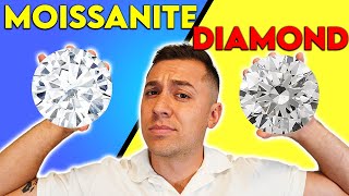 Moissanite vs Diamond - Is Moissanite really BETTER than DIAMONDS? Engagement ring shopping tips