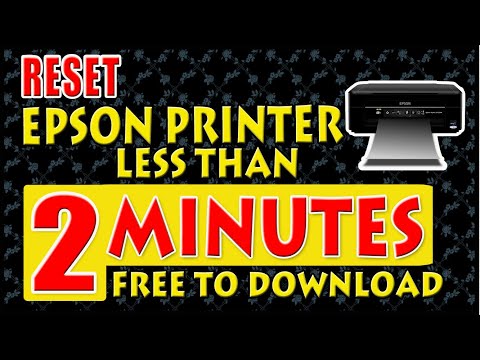 How To Reset Epson Printer "waste ink pad"