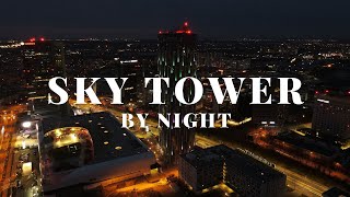 SKY TOWER BUCURESTI 🇷🇴 FLOREASCA CITY CENTER 🇷🇴 NIGHT FOOTAGE