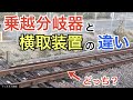 【#線路マニア】間違えやすい!乗越分岐器と横取装置の見分け方